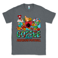 Charcoal Heather Coffee And American Football Coffee Cups Classic Tee - FaDigitalArtStudio