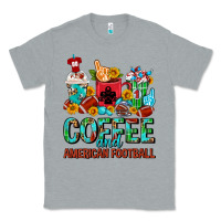 Heather Grey Coffee And American Football Coffee Cups Classic Tee - FaDigitalArtStudio
