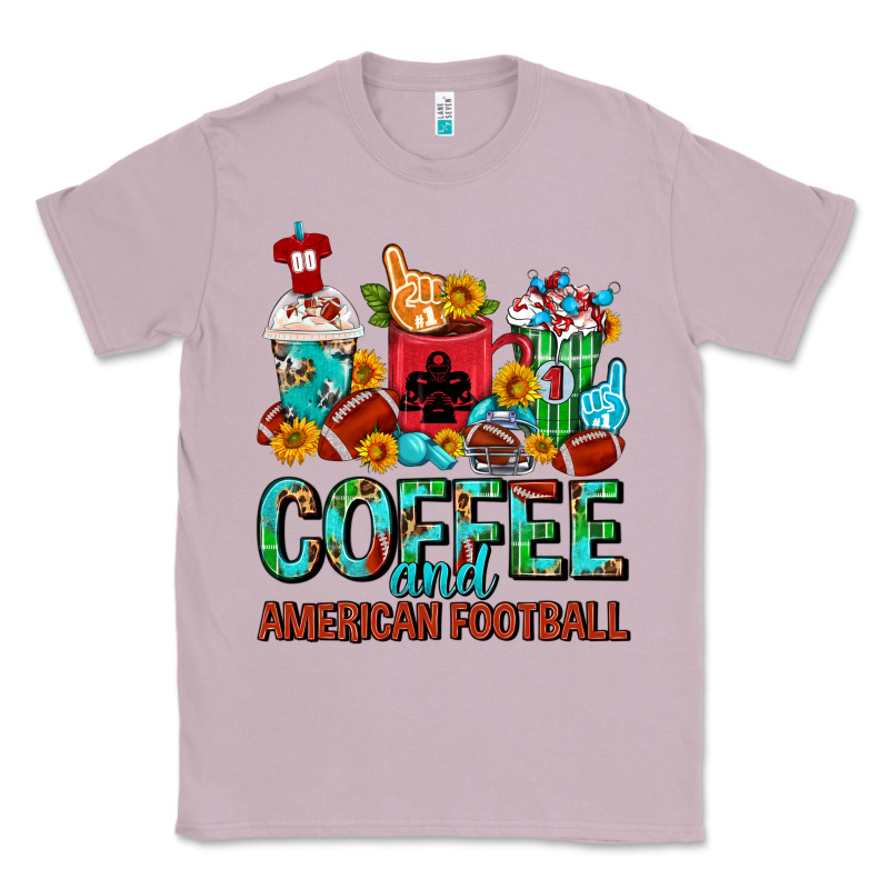 Coffee And American Football Coffee Cups Classic Tee by FaDigitalArtStudio | Teevron