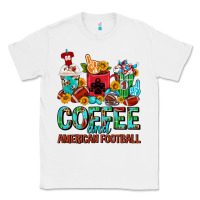 White Coffee And American Football Coffee Cups Classic Tee - FaDigitalArtStudio