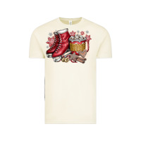 Vintage Arctic Christmas Ice Skating Vintage Tee - CowhideDigitalArt