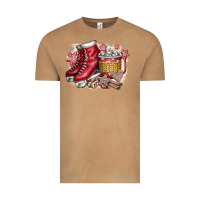Vintage Camel Christmas Ice Skating Vintage Tee - CowhideDigitalArt
