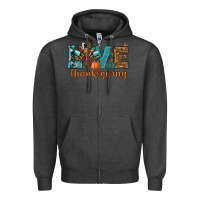 Charcoal Heather love thanksgivings turkey Zipper Hoodie - RanaPortraitStore