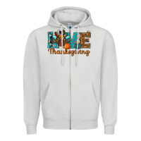 Dove Grey love thanksgivings turkey Zipper Hoodie - RanaPortraitStore