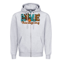 Heather Grey love thanksgivings turkey Zipper Hoodie - RanaPortraitStore