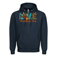 Navy love thanksgivings turkey Zipper Hoodie - RanaPortraitStore