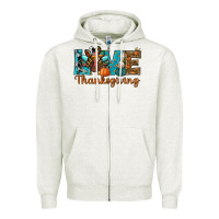 Oatmeal Heather love thanksgivings turkey Zipper Hoodie - RanaPortraitStore