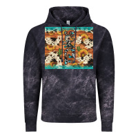 Cloud Black texas sunflower cactus cowhide Vintage Hoodie - Artiststas