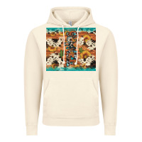 Vintage Artic texas sunflower cactus cowhide Vintage Hoodie - Artiststas
