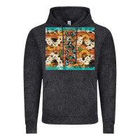 Vintage Black texas sunflower cactus cowhide Vintage Hoodie - Artiststas