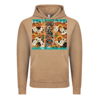 Vintage Coffee texas sunflower cactus cowhide Vintage Hoodie - Artiststas