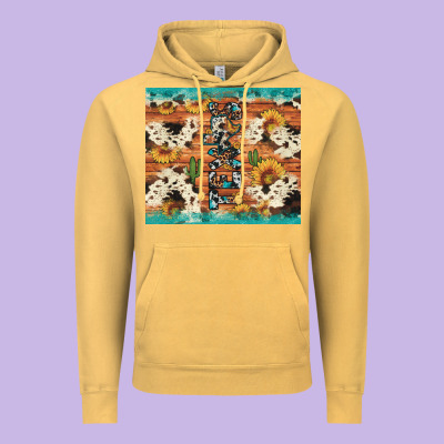 Texas Sunflower Cactus Cowhide Vintage Hoodie Designed By Artiststas
