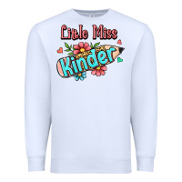 White little miss kindergarten Premium Sweatshirt - RanaPortraitStore