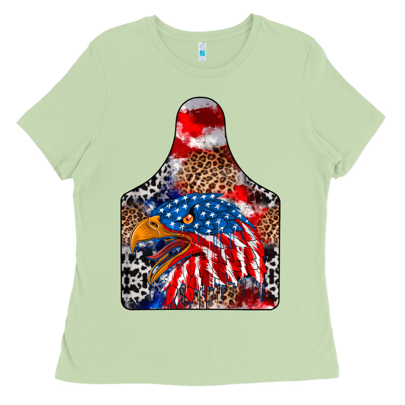 America Ladies Tee by CowhideDigitalArt | Teevron