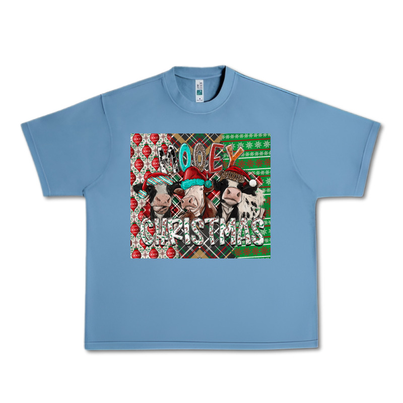 Mooey Christmas Urban Heavy Tee by CowhideDigitalArt | Teevron