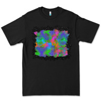 Black halloween neon leopard background Premium Tee - BundleAndBundleShop