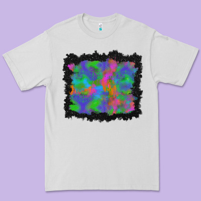 Halloween Neon Leopard Background Premium Tee Designed By Bundleandbundleshop