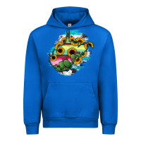 Cobalt west virginia map sunflower cactus serape Urban Hoodie - RanaPortraitStore