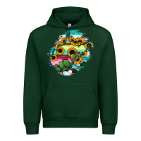 Forest Green west virginia map sunflower cactus serape Urban Hoodie - RanaPortraitStore