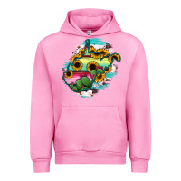 Fuchsia Pink west virginia map sunflower cactus serape Urban Hoodie - RanaPortraitStore