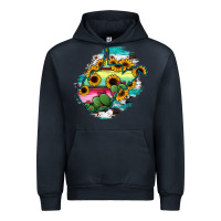 Navy west virginia map sunflower cactus serape Urban Hoodie - RanaPortraitStore