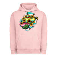 Pigment Salmon west virginia map sunflower cactus serape Urban Hoodie - RanaPortraitStore