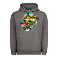 West Virginia Map Sunflower Cactus Serape Urban Hoodie | Teevron