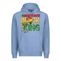 Colony Blue juneteenth black king Premium Hoodie - BarkalooDesign