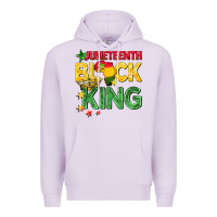 Lilac juneteenth black king Premium Hoodie - BarkalooDesign