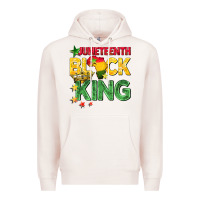 Pale Pink juneteenth black king Premium Hoodie - BarkalooDesign