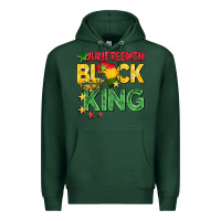 Sports Green juneteenth black king Premium Hoodie - BarkalooDesign