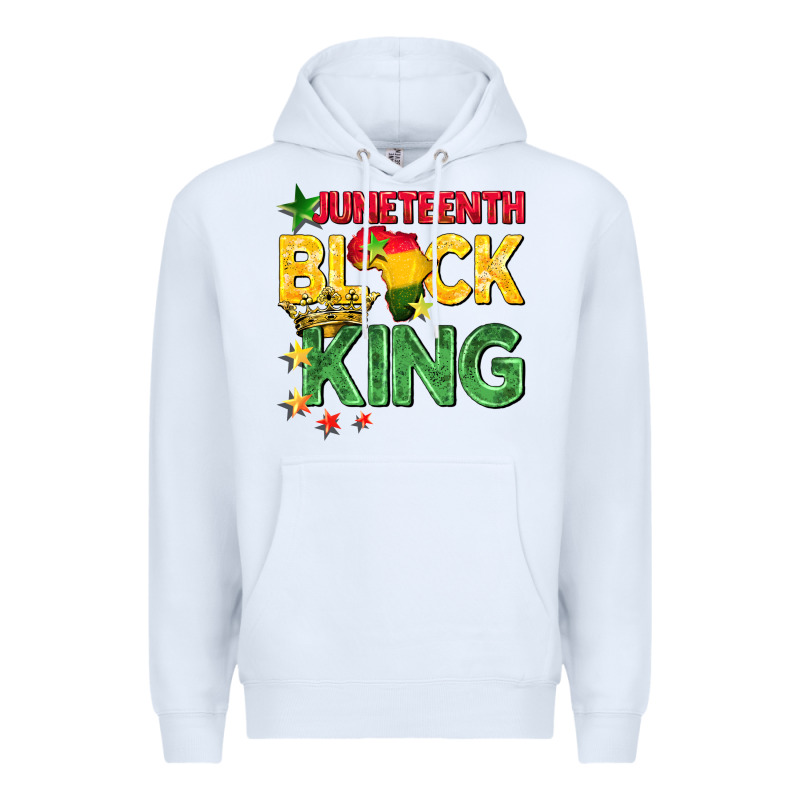 Juneteenth Black King Premium Hoodie by BarkalooDesign | Teevron