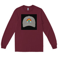 Burgundy capt america Long Sleeve Tee - Rosma