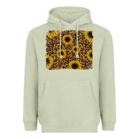 Matcha leopard sunflowers background Heavyweight Hoodie - RanaPortraitStore