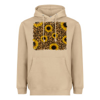 Mushroom leopard sunflowers background Heavyweight Hoodie - RanaPortraitStore