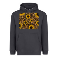 Smoke leopard sunflowers background Heavyweight Hoodie - RanaPortraitStore