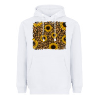 White leopard sunflowers background Heavyweight Hoodie - RanaPortraitStore