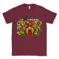 Burgundy christmas joy gnome Classic Tee - BarkalooDesign