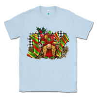Dusty Blue christmas joy gnome Classic Tee - BarkalooDesign