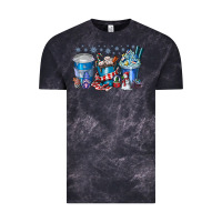 Cloud Black Christmas Coffee Vintage Tee - CowhideDigitalArt