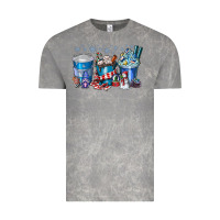 Cloud Rock Christmas Coffee Vintage Tee - CowhideDigitalArt