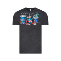 Vintage Black Christmas Coffee Vintage Tee - CowhideDigitalArt