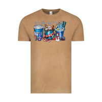 Vintage Camel Christmas Coffee Vintage Tee - CowhideDigitalArt