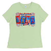 Matcha american mini Ladies Tee - CowhideDigitalArt
