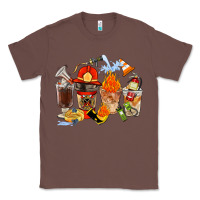 Chestnut Firefighter Coffee Cups Classic Tee - FaDigitalArtStudio