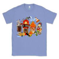 Colony Blue Firefighter Coffee Cups Classic Tee - FaDigitalArtStudio