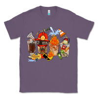 Lavender Firefighter Coffee Cups Classic Tee - FaDigitalArtStudio