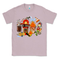 Lilac Firefighter Coffee Cups Classic Tee - FaDigitalArtStudio