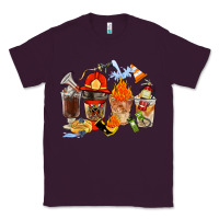 Plum Firefighter Coffee Cups Classic Tee - FaDigitalArtStudio