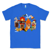 True Royal Firefighter Coffee Cups Classic Tee - FaDigitalArtStudio